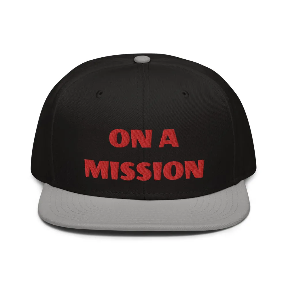 Snapback Hat "2052-0121 On A Mission (Red Logo)"