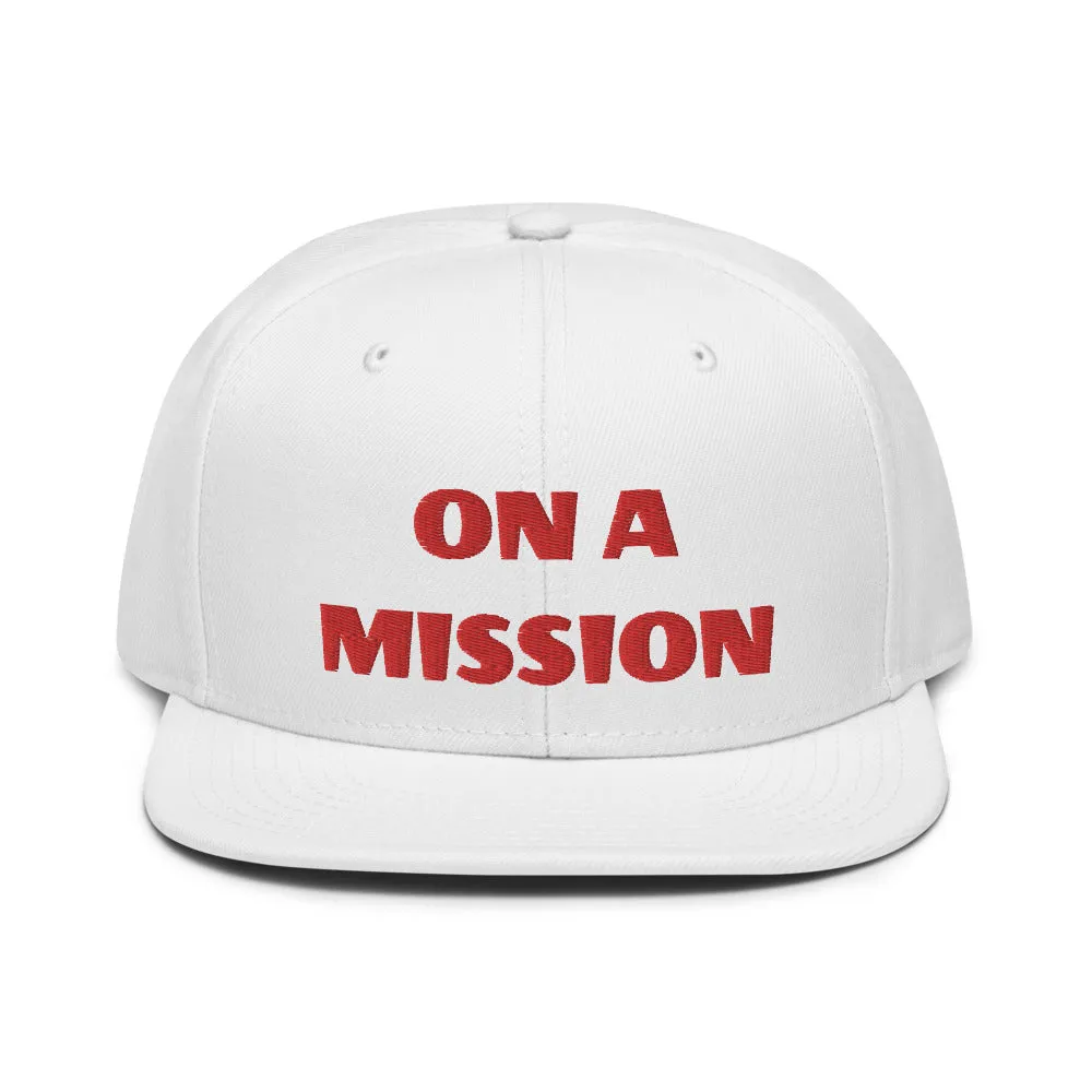 Snapback Hat "2052-0121 On A Mission (Red Logo)"