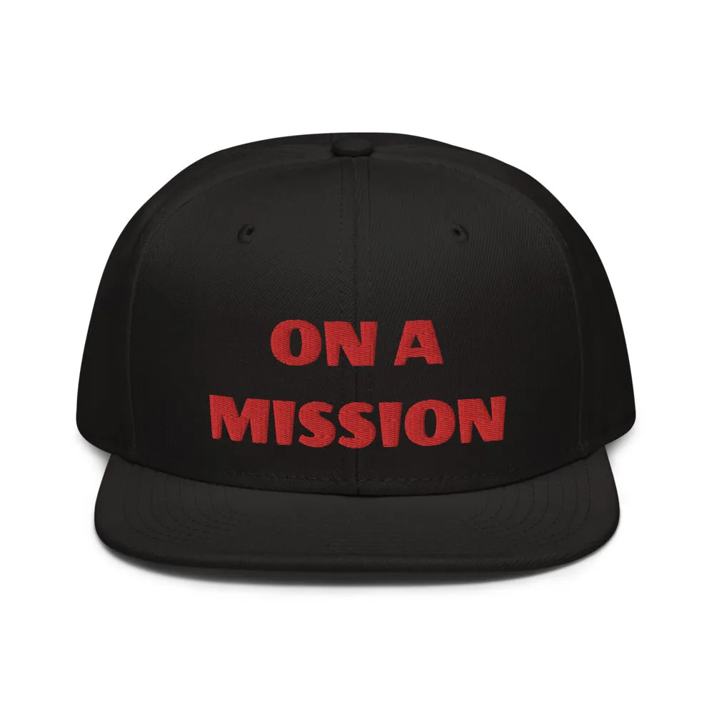 Snapback Hat "2052-0121 On A Mission (Red Logo)"