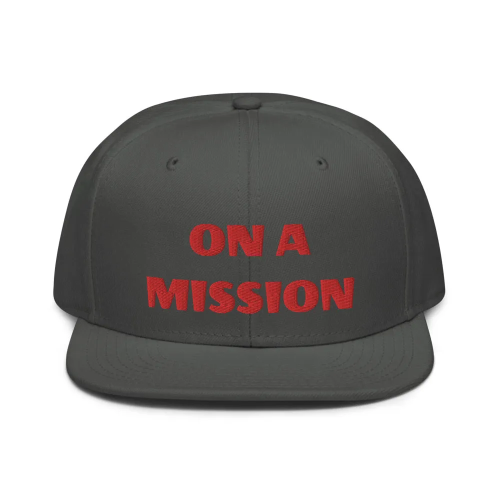 Snapback Hat "2052-0121 On A Mission (Red Logo)"