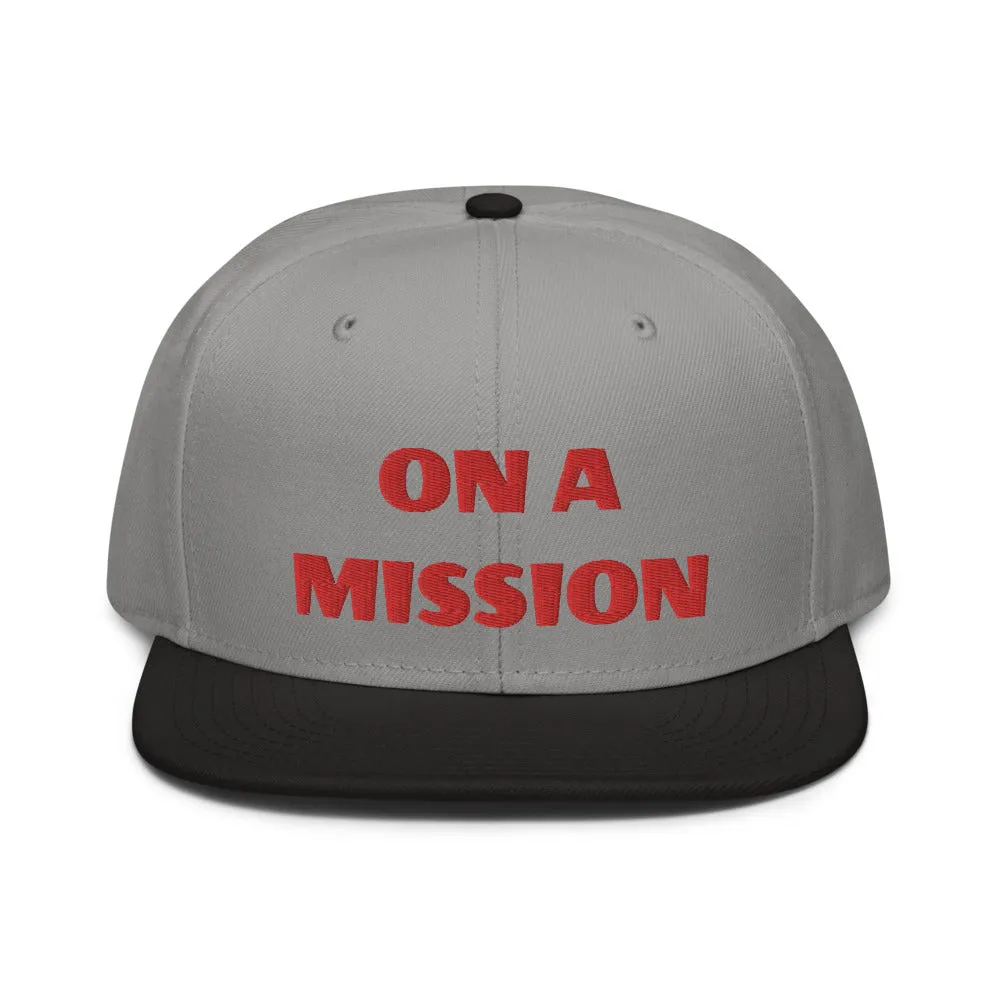 Snapback Hat "2052-0121 On A Mission (Red Logo)"