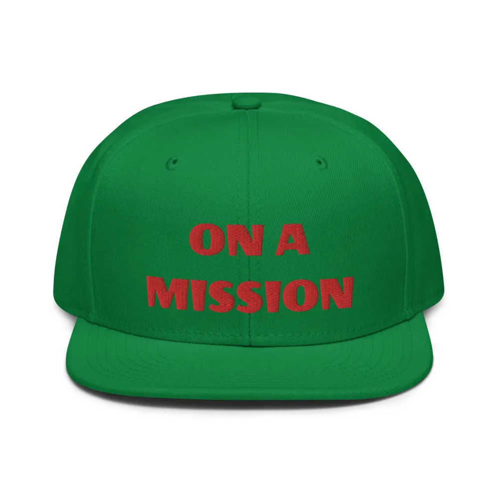 Snapback Hat "2052-0121 On A Mission (Red Logo)"