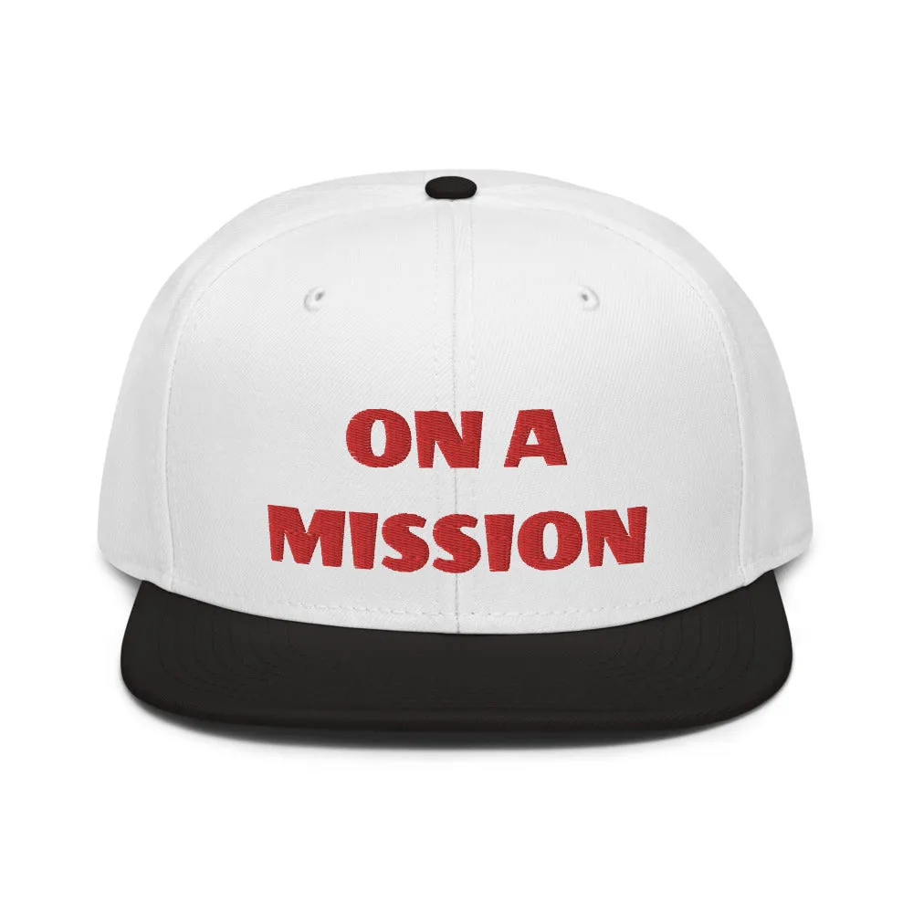Snapback Hat "2052-0121 On A Mission (Red Logo)"