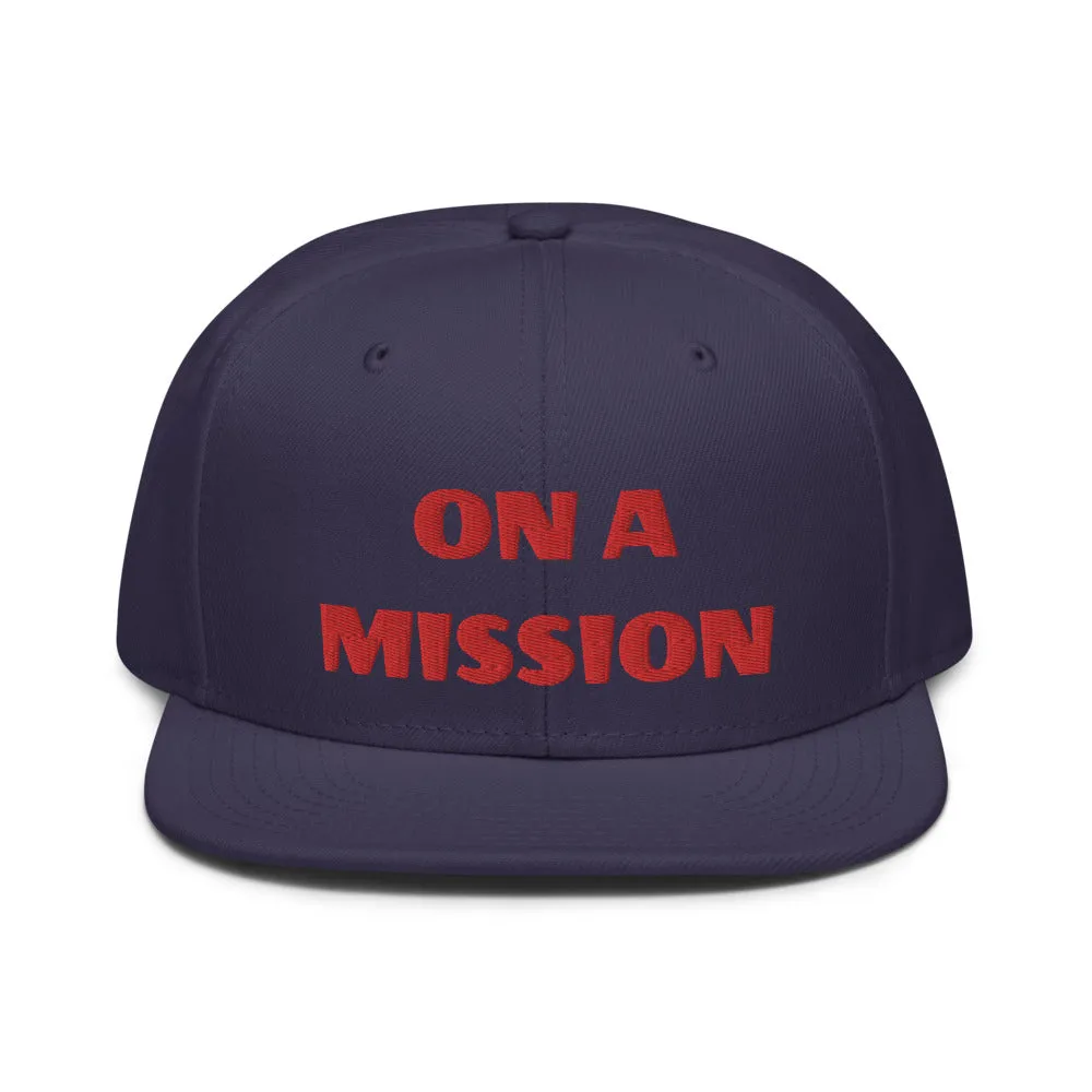 Snapback Hat "2052-0121 On A Mission (Red Logo)"