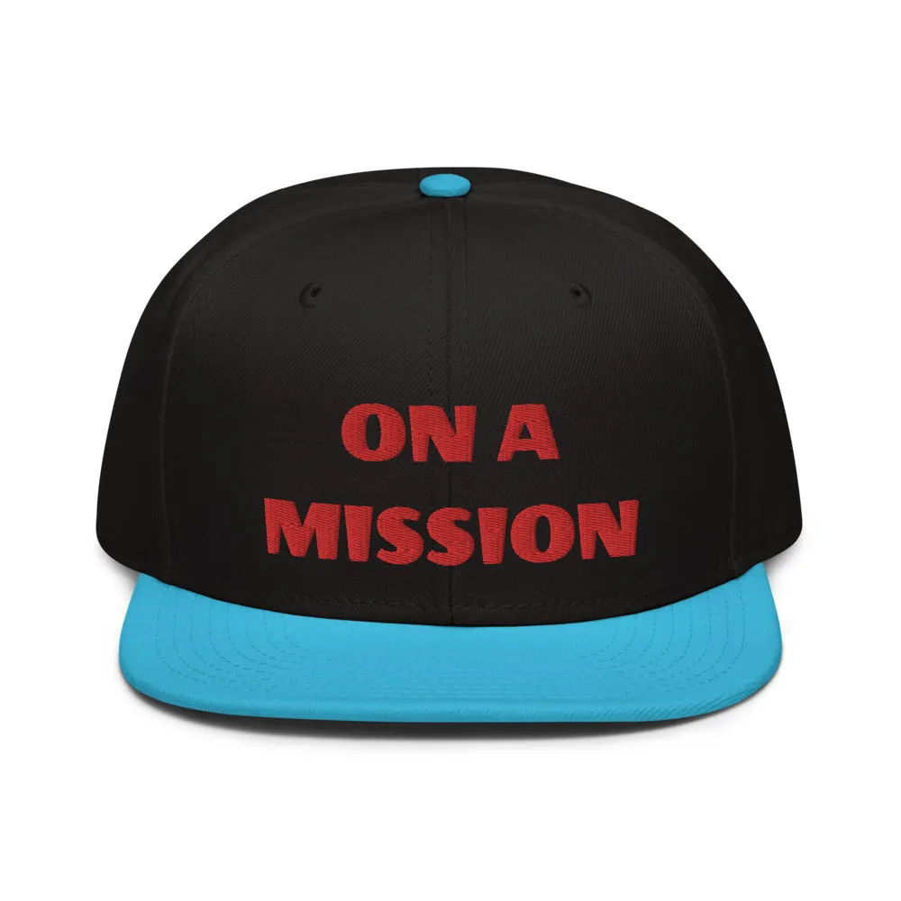 Snapback Hat "2052-0121 On A Mission (Red Logo)"
