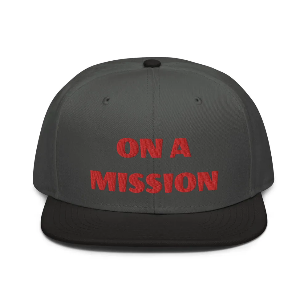 Snapback Hat "2052-0121 On A Mission (Red Logo)"