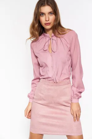 Soft Nubuck Classic Midi Skirt
