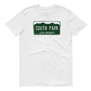 South Park License Plate Adult Short Sleeve T-Shirt
