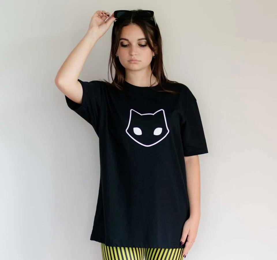 Spooky Cat Logo T-Shirt