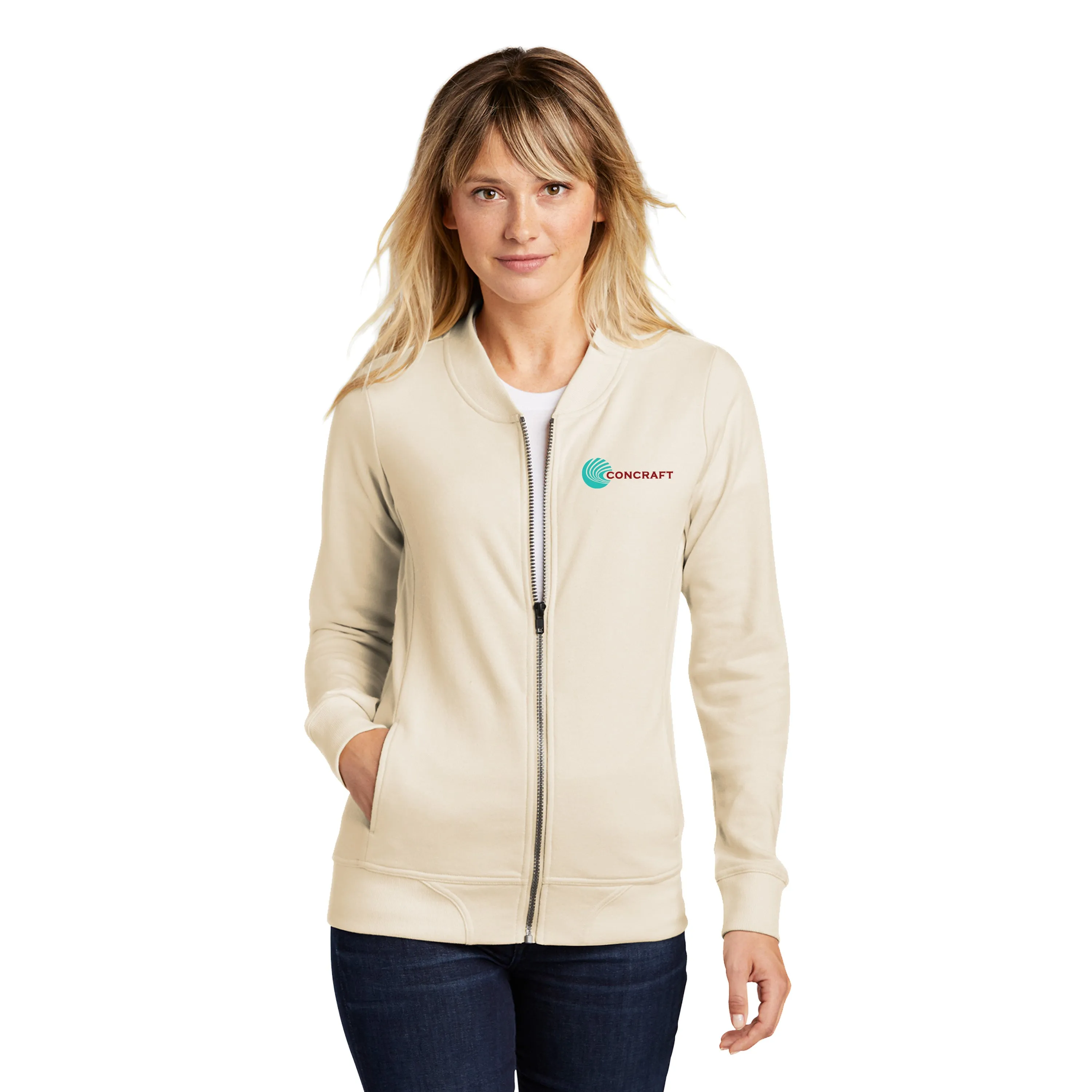Sport-Tek - Ladies Lightweight French Terry Bomber. LST274.