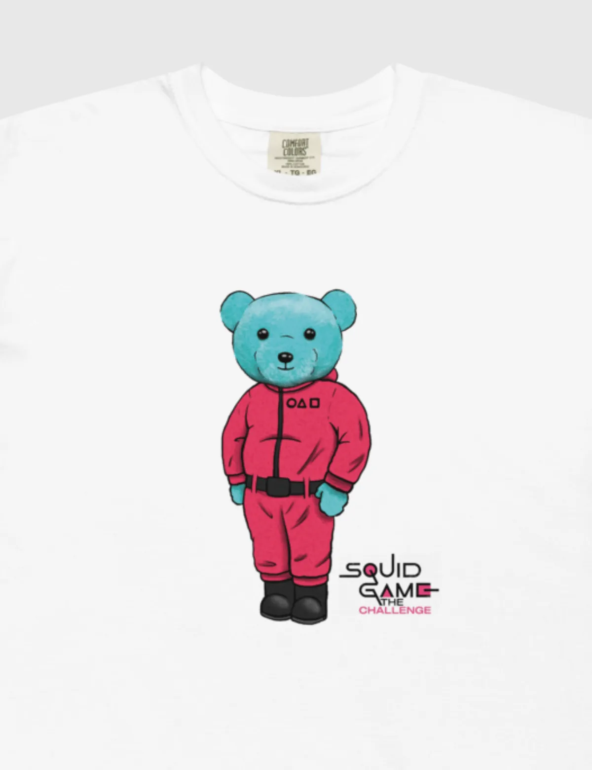 Squid Game: The Challenge Unisex Posing Teddy T-Shirt [White]