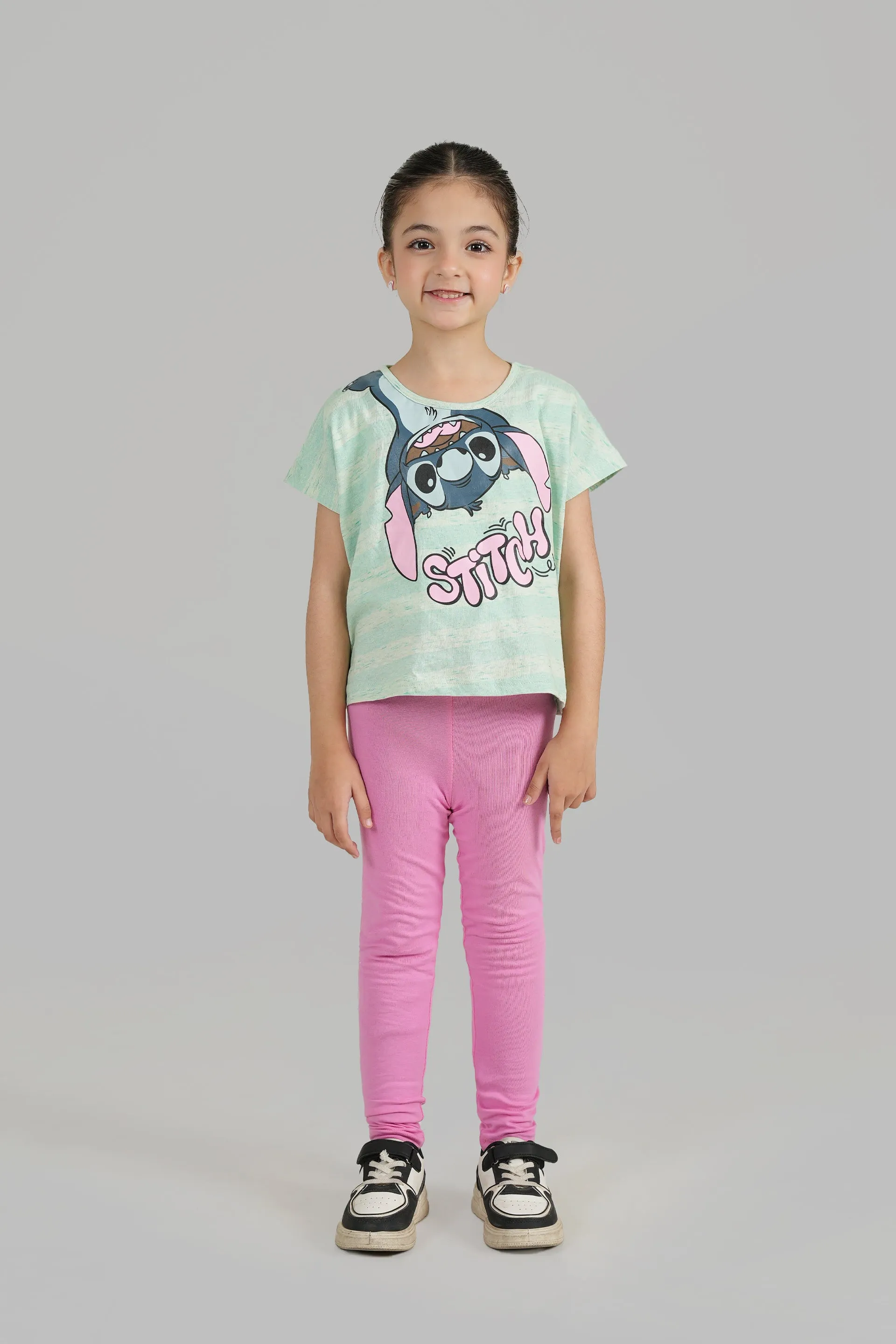 Stich Printed Short Body T shirt