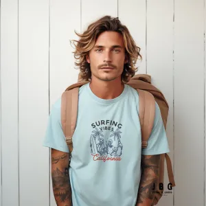 Surfing Vibes California men garment-dyed heavyweight t-shirt