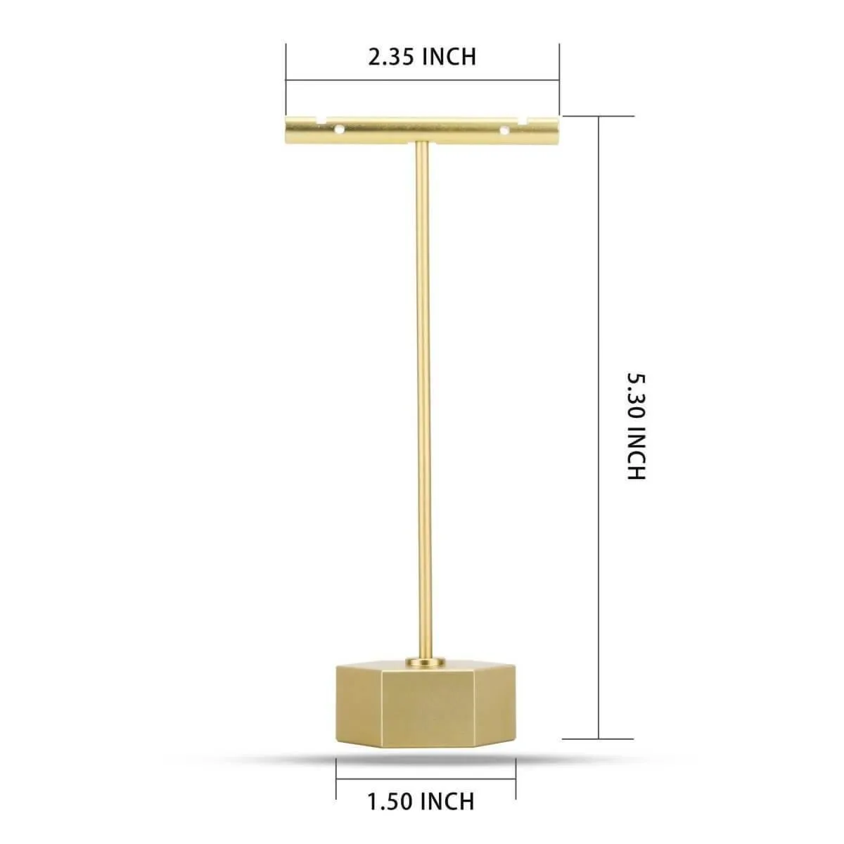 T Bar Earring Stand - Gold Earring Display Stand - Elitnus T Bar Earring Stands for Shows