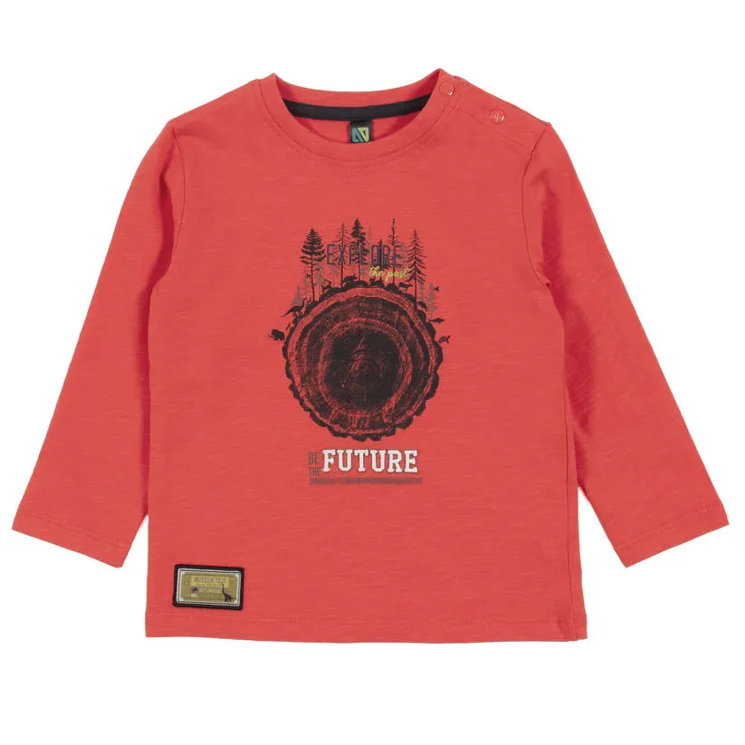 T-shirt à manche longue Bébé Garçon Sois curieux F2455-04