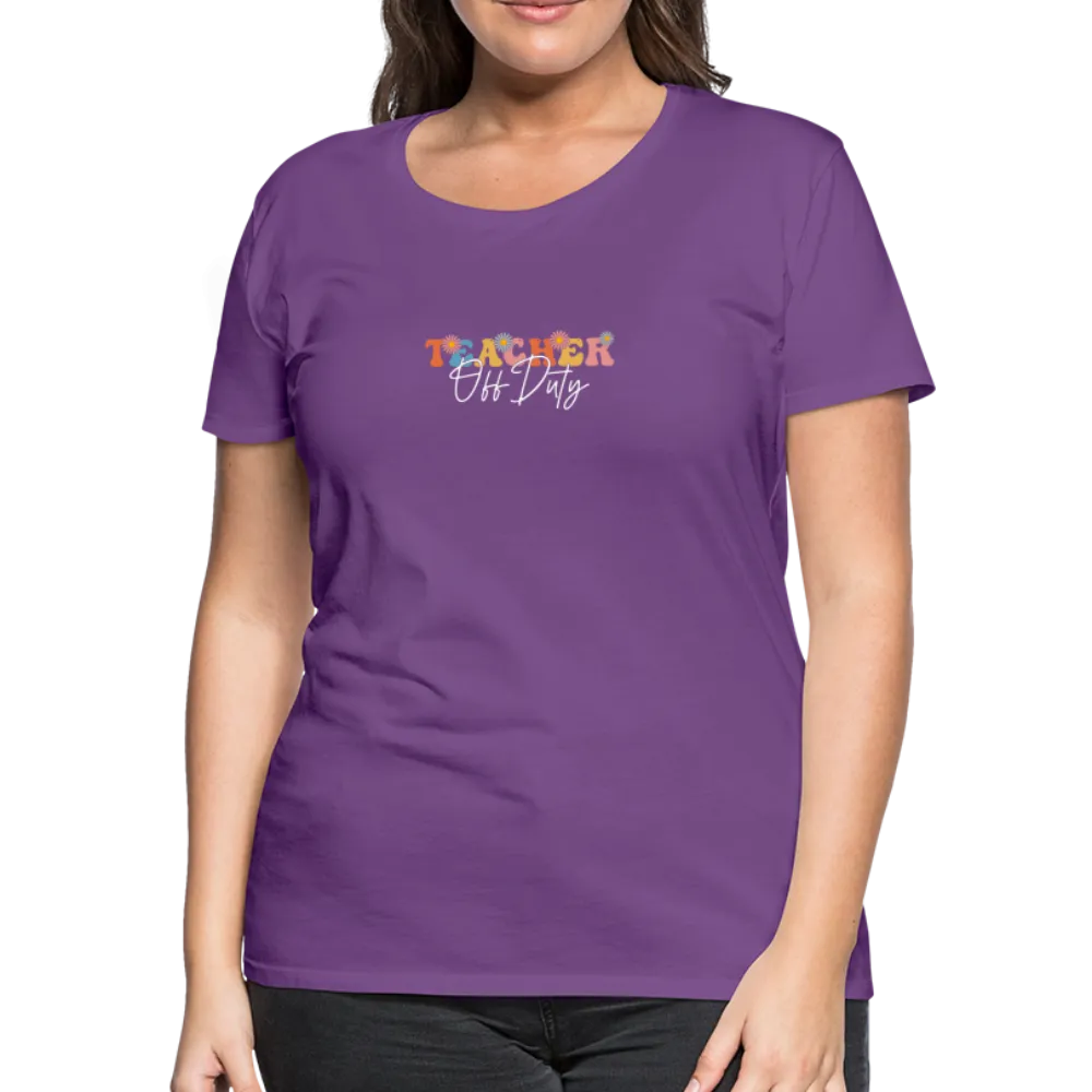 “Teacher Off Duty-Retro”-Women’s Premium T-Shirt