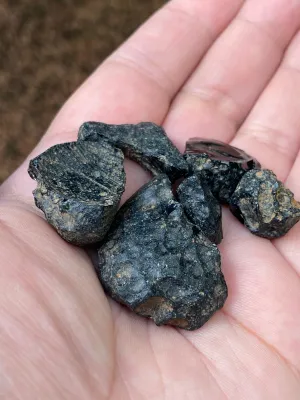 Tektite Stone Scoop,  Genuine Loose Tektite Stones, Asteroid Glass