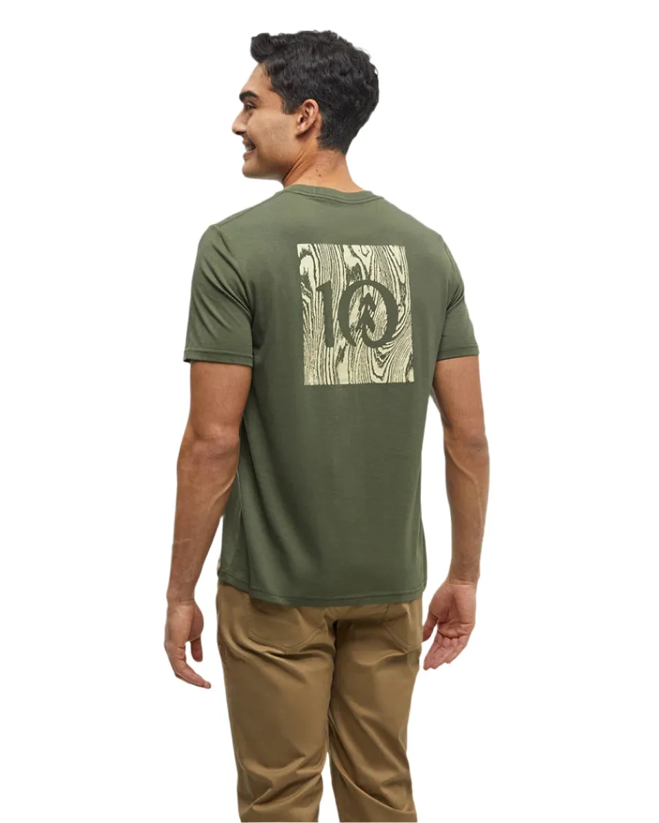 Tentree T-Shirts - Woodblock Ten