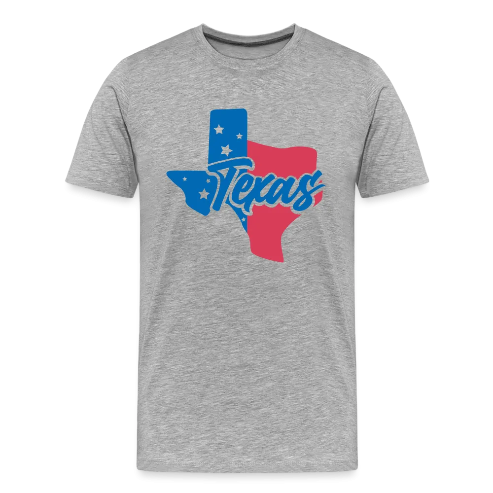 Texan Essence: Captivating State Outline Organic Tee for True Texans