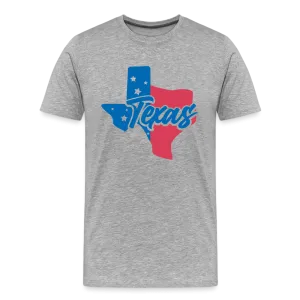 Texan Essence: Captivating State Outline Organic Tee for True Texans