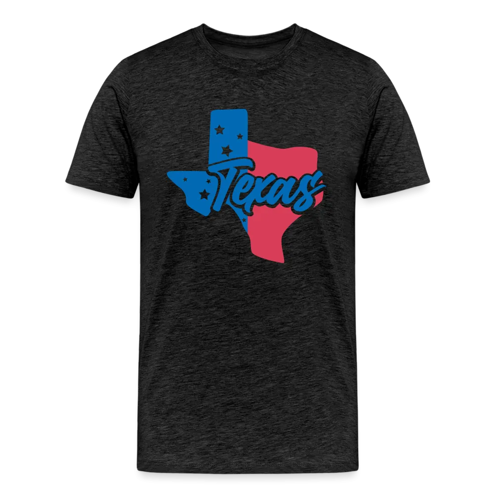 Texan Essence: Captivating State Outline Organic Tee for True Texans