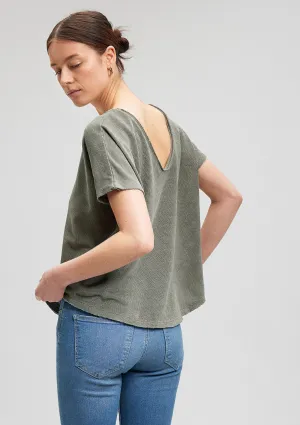 Textured Black T-Shirt