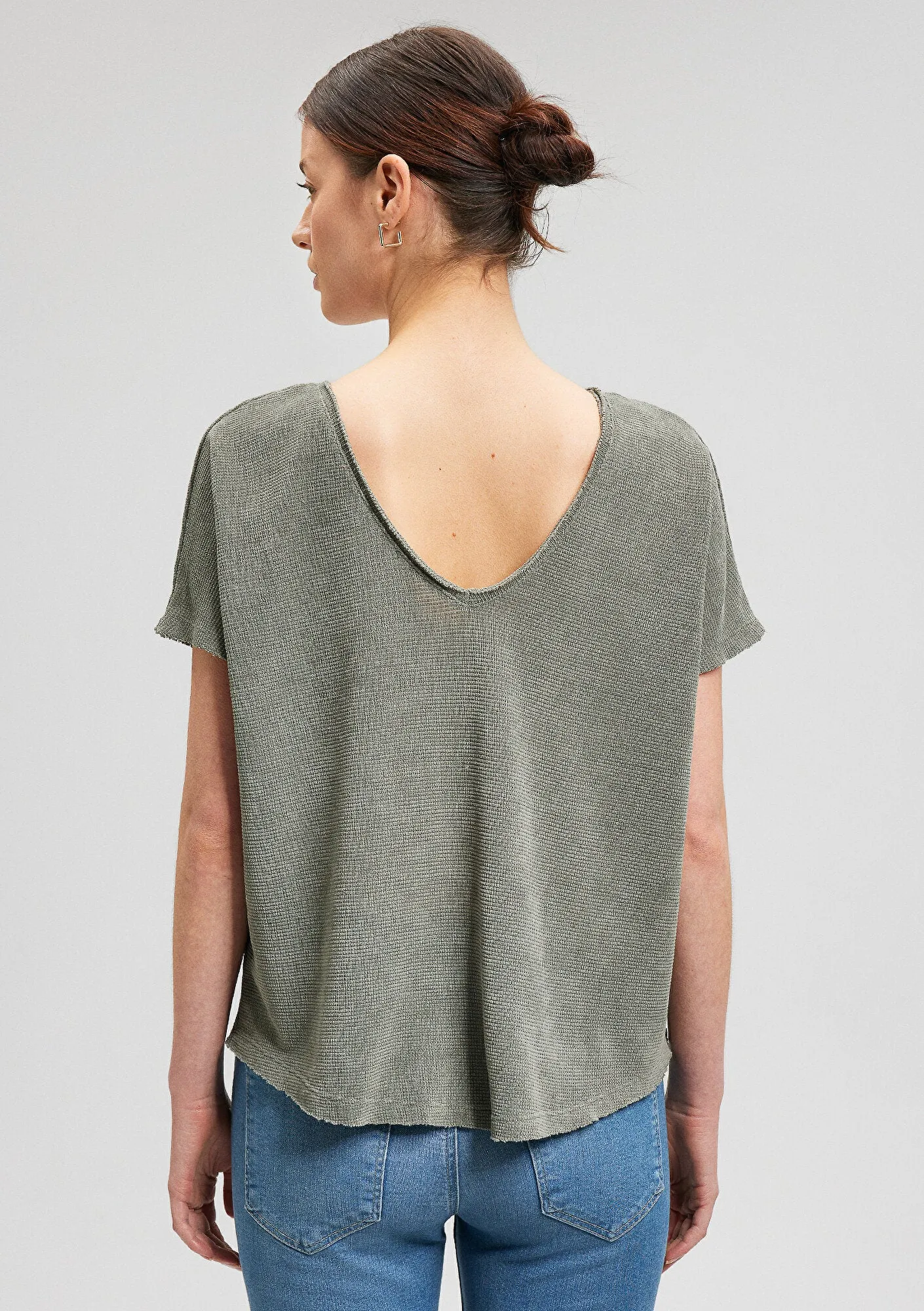 Textured Black T-Shirt