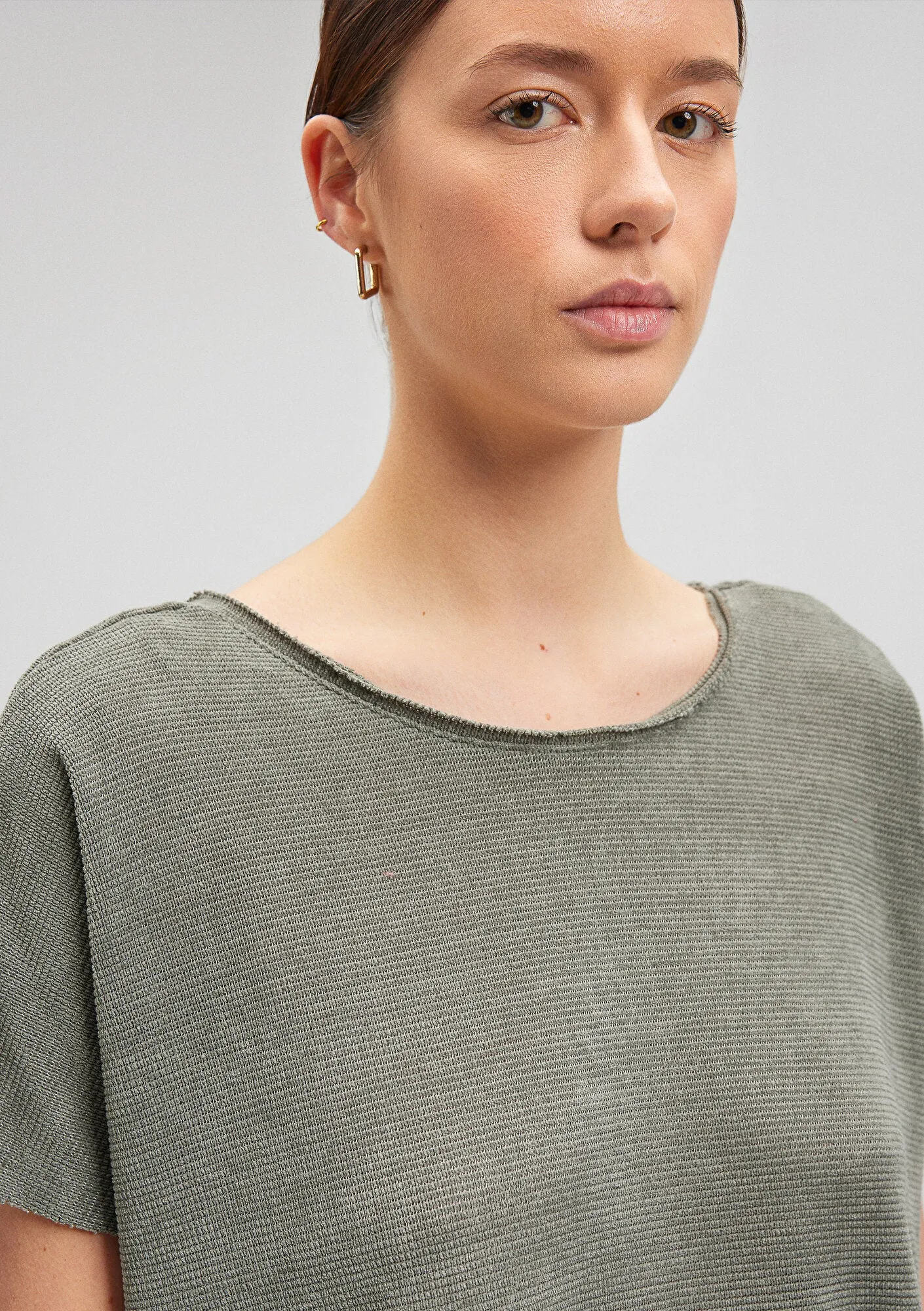 Textured Black T-Shirt