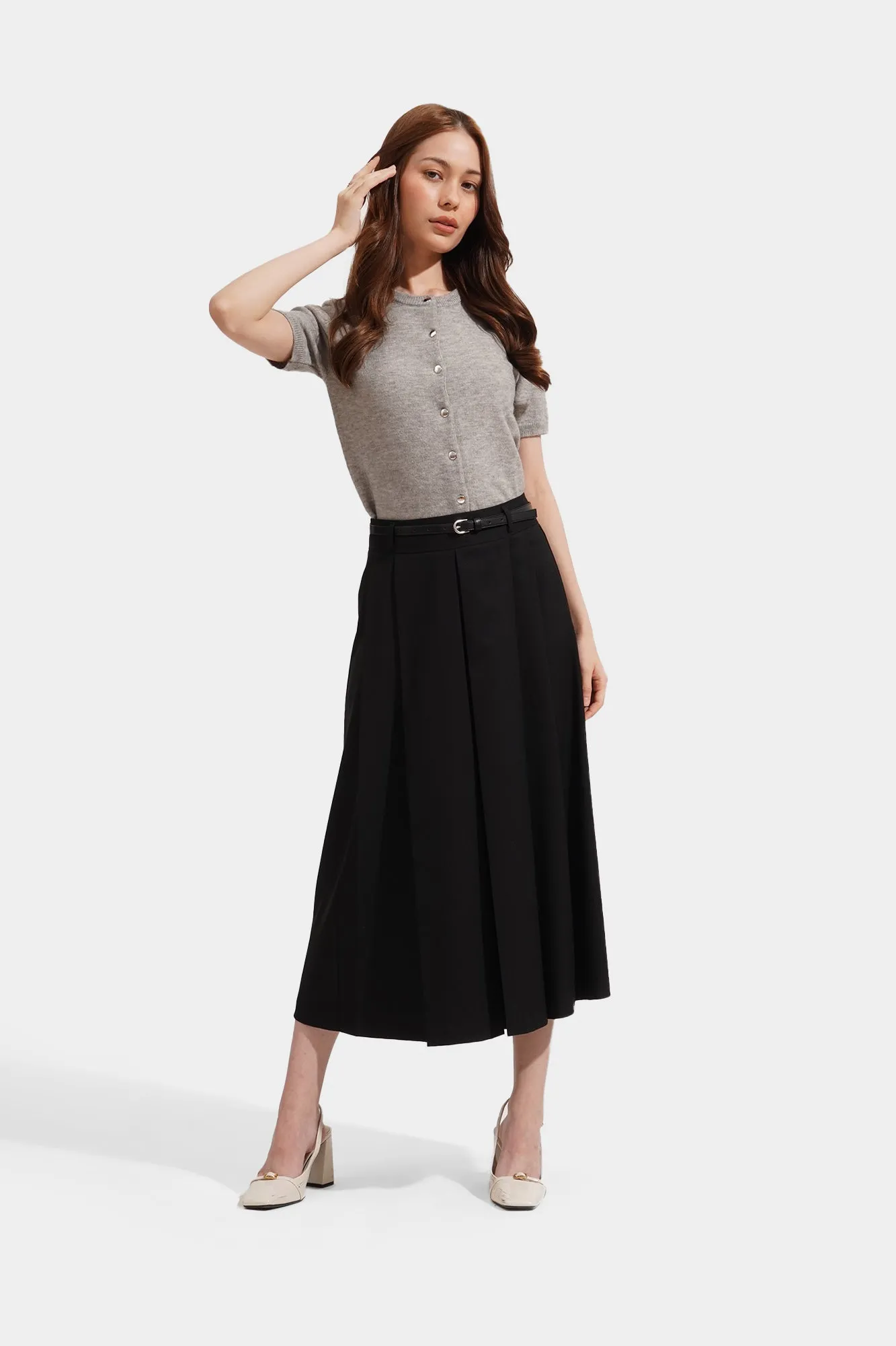 Textured Button Down Tee