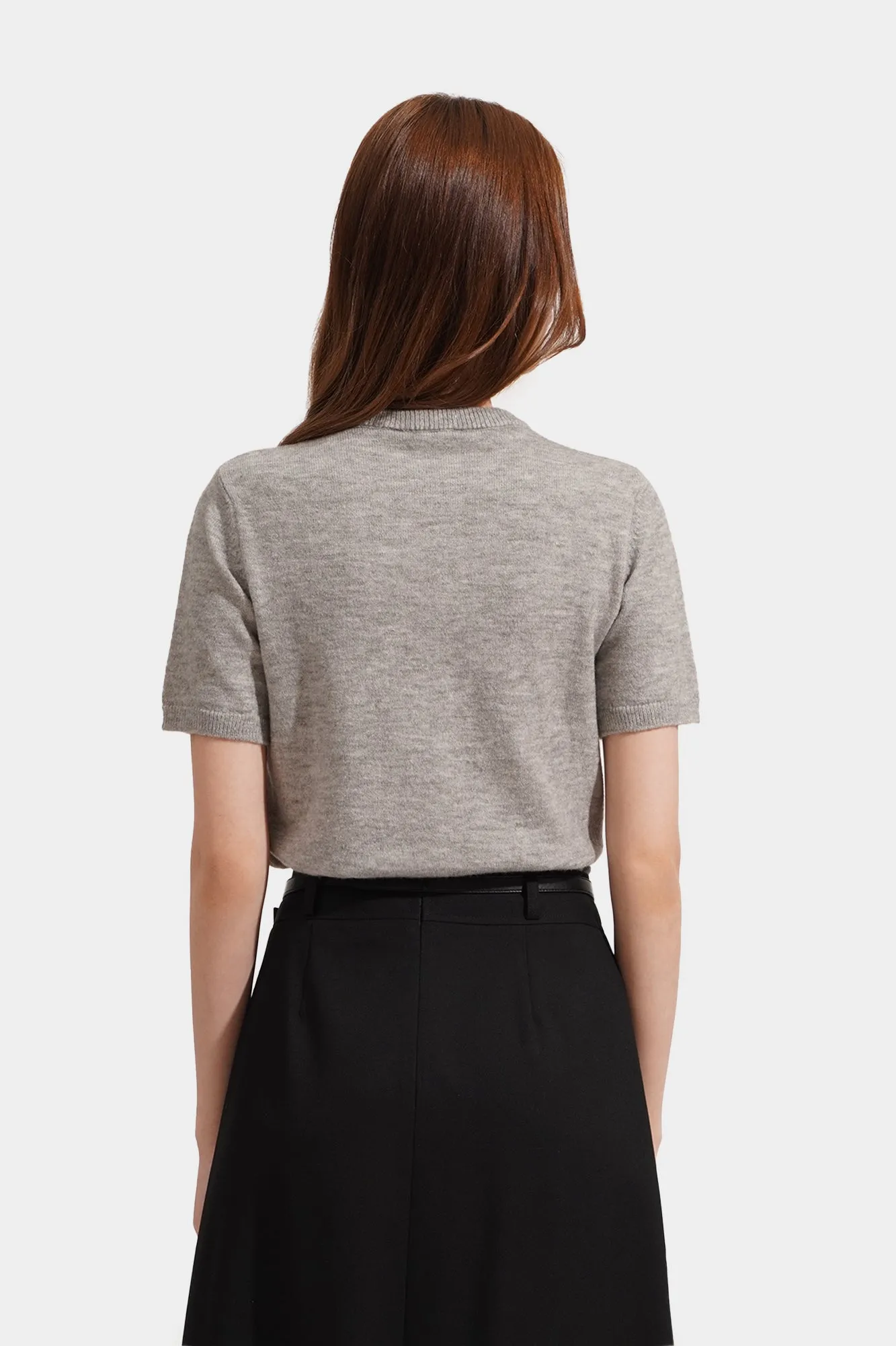 Textured Button Down Tee