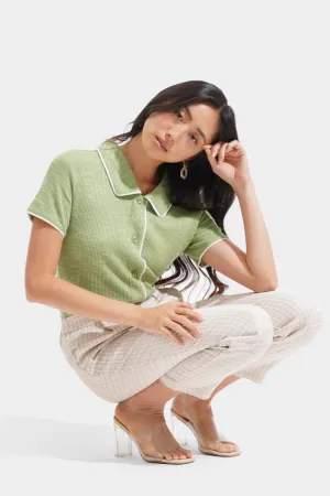 Textured Collared Tee