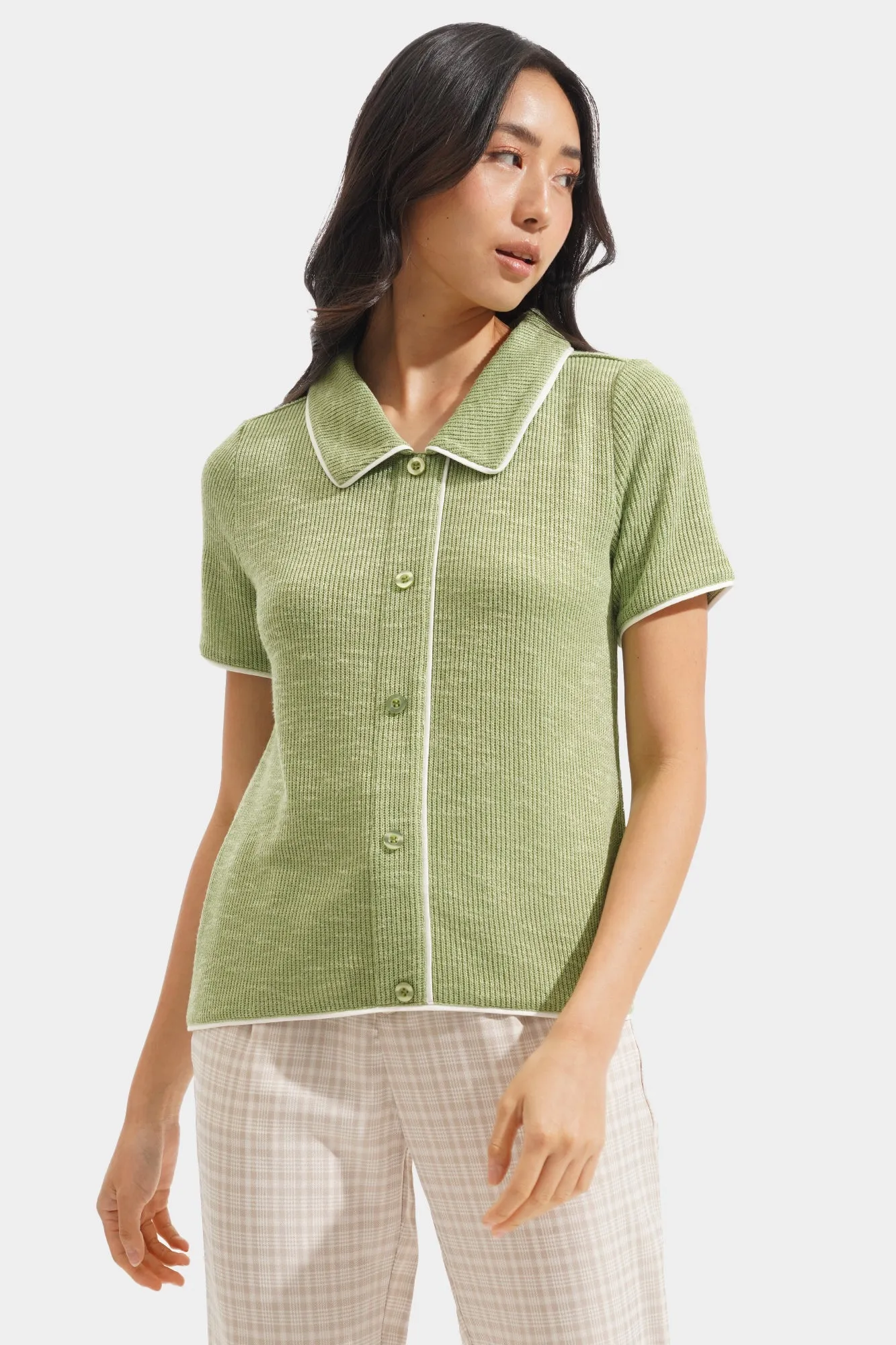 Textured Collared Tee