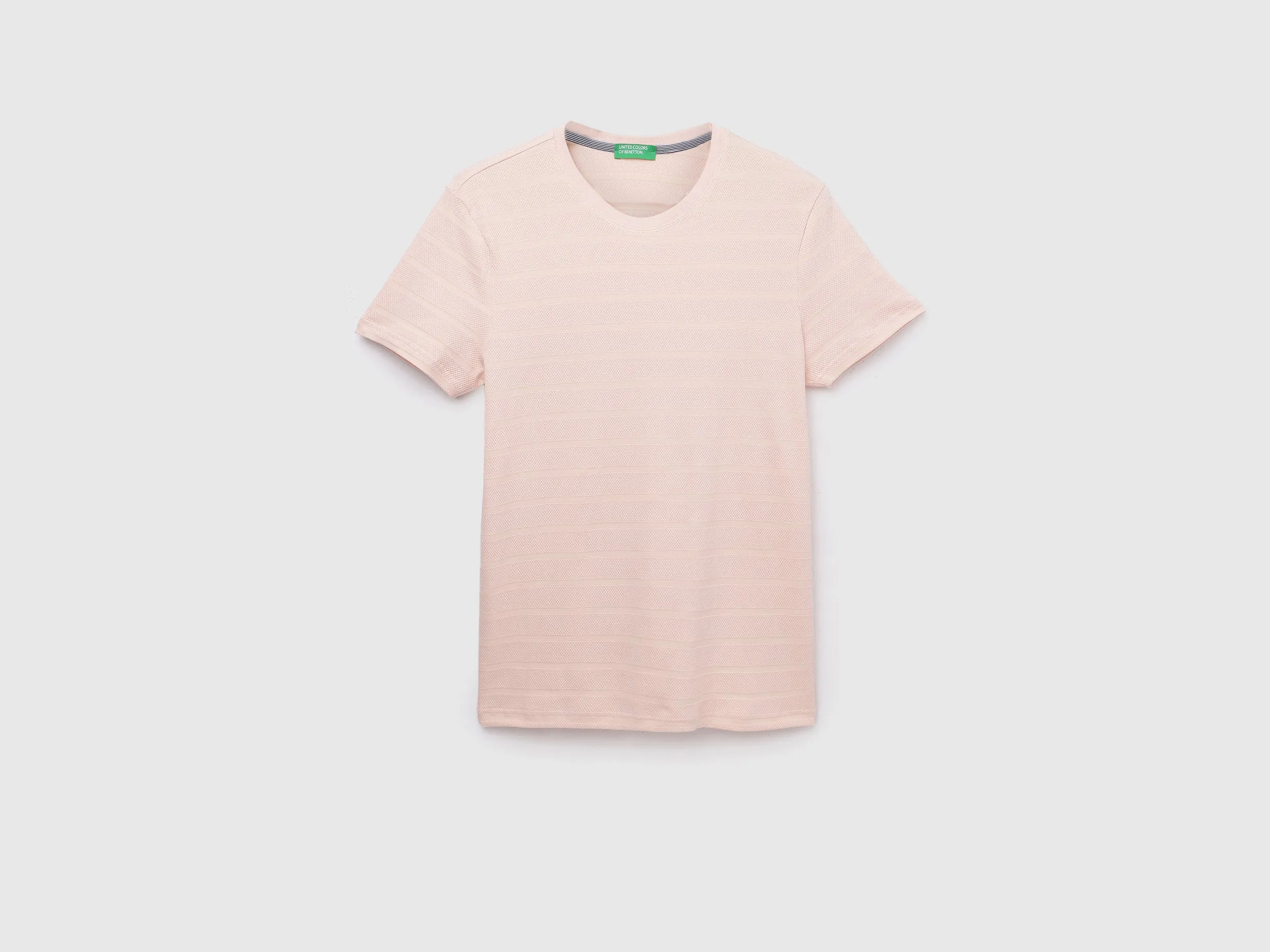 Textured Crew Neck Regular-Fit T-Shirt