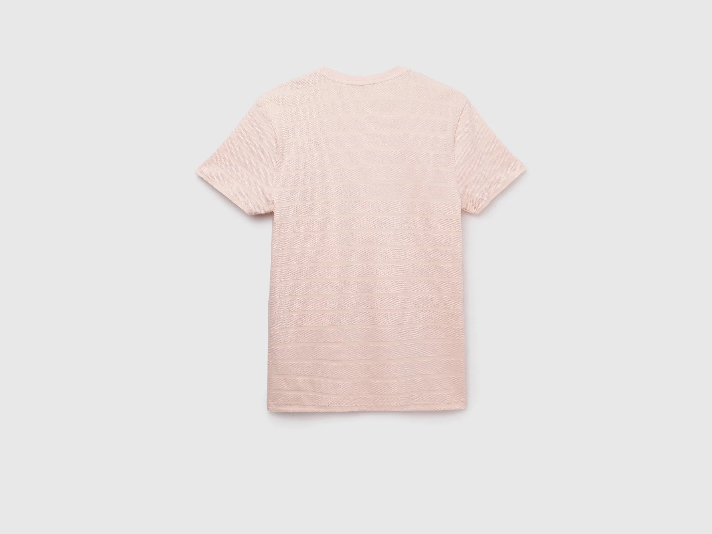 Textured Crew Neck Regular-Fit T-Shirt