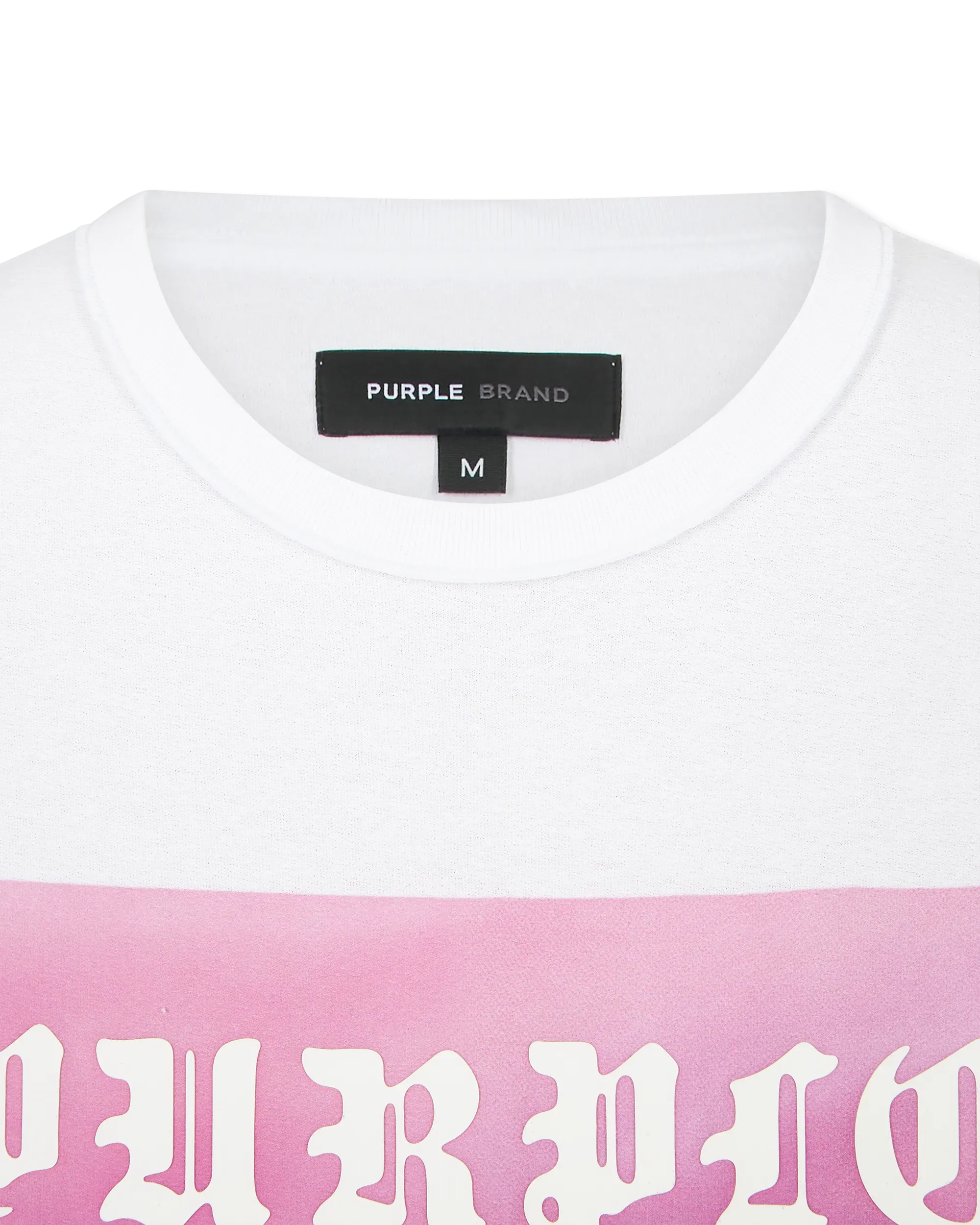 Textured Inside-Out Gothic Lettering Shirt