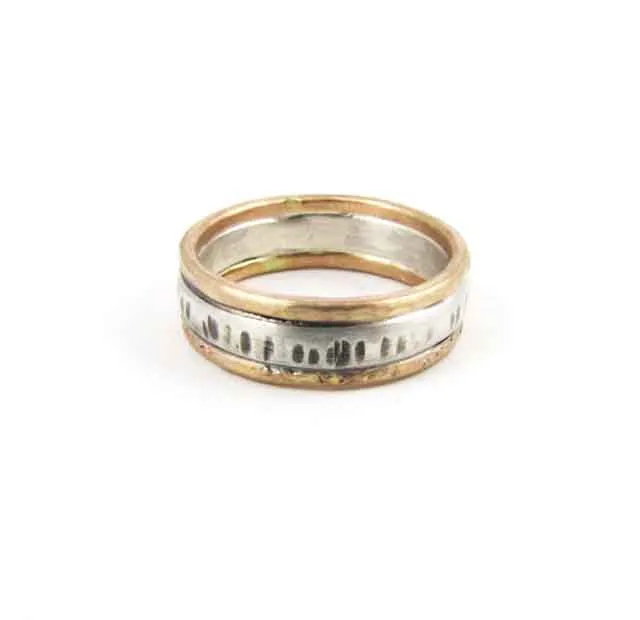 Textured Mixed Metal Band
