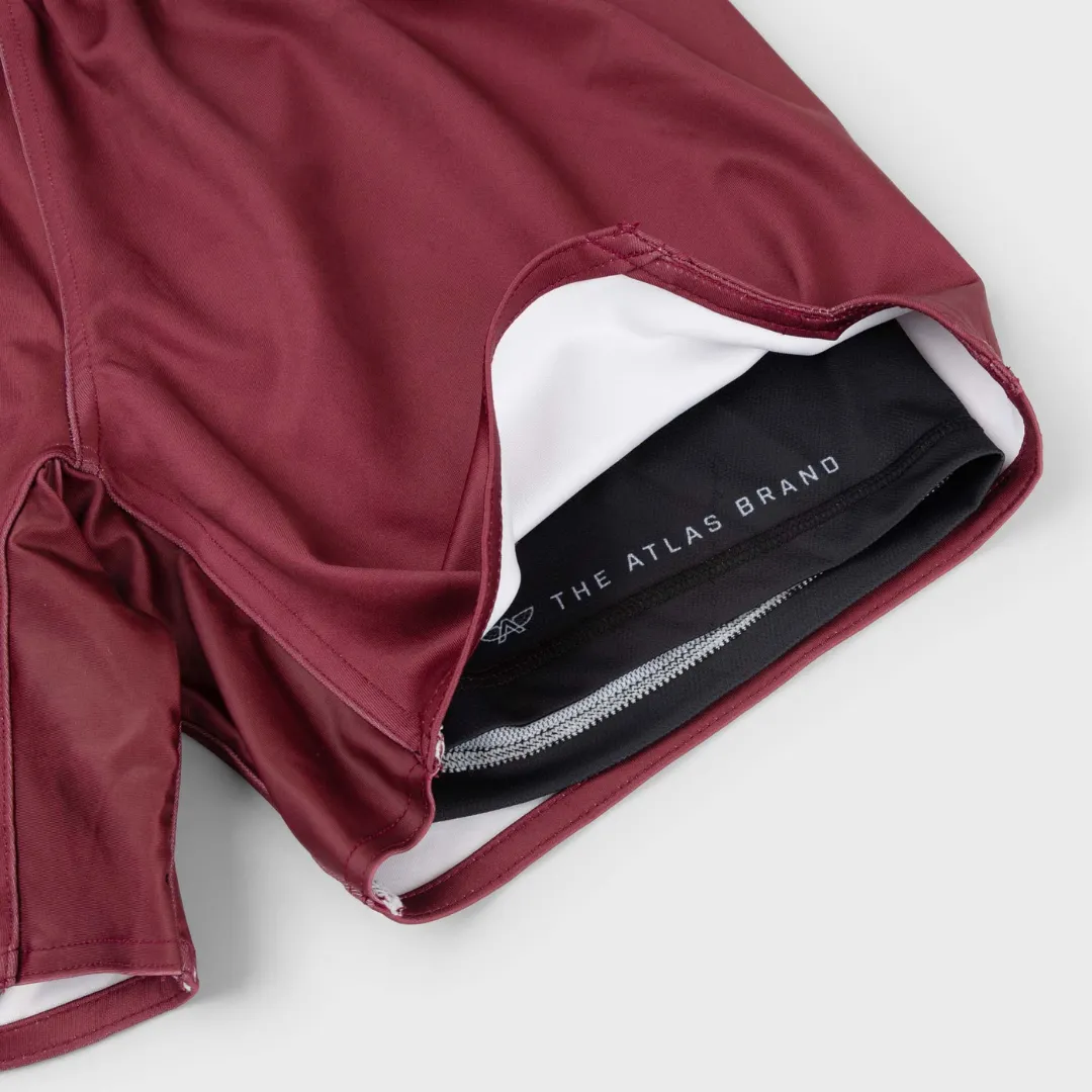 The Atlas Brand - Apex S1 Shorts - Burgundy