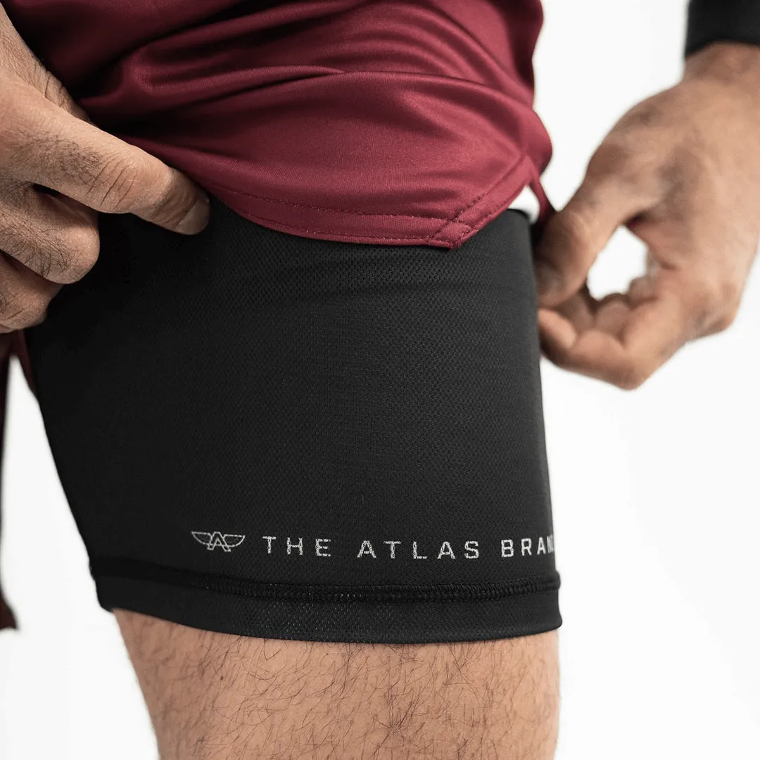 The Atlas Brand - Apex S1 Shorts - Burgundy