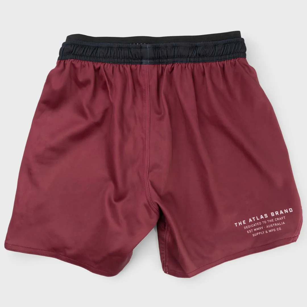 The Atlas Brand - Apex S1 Shorts - Burgundy