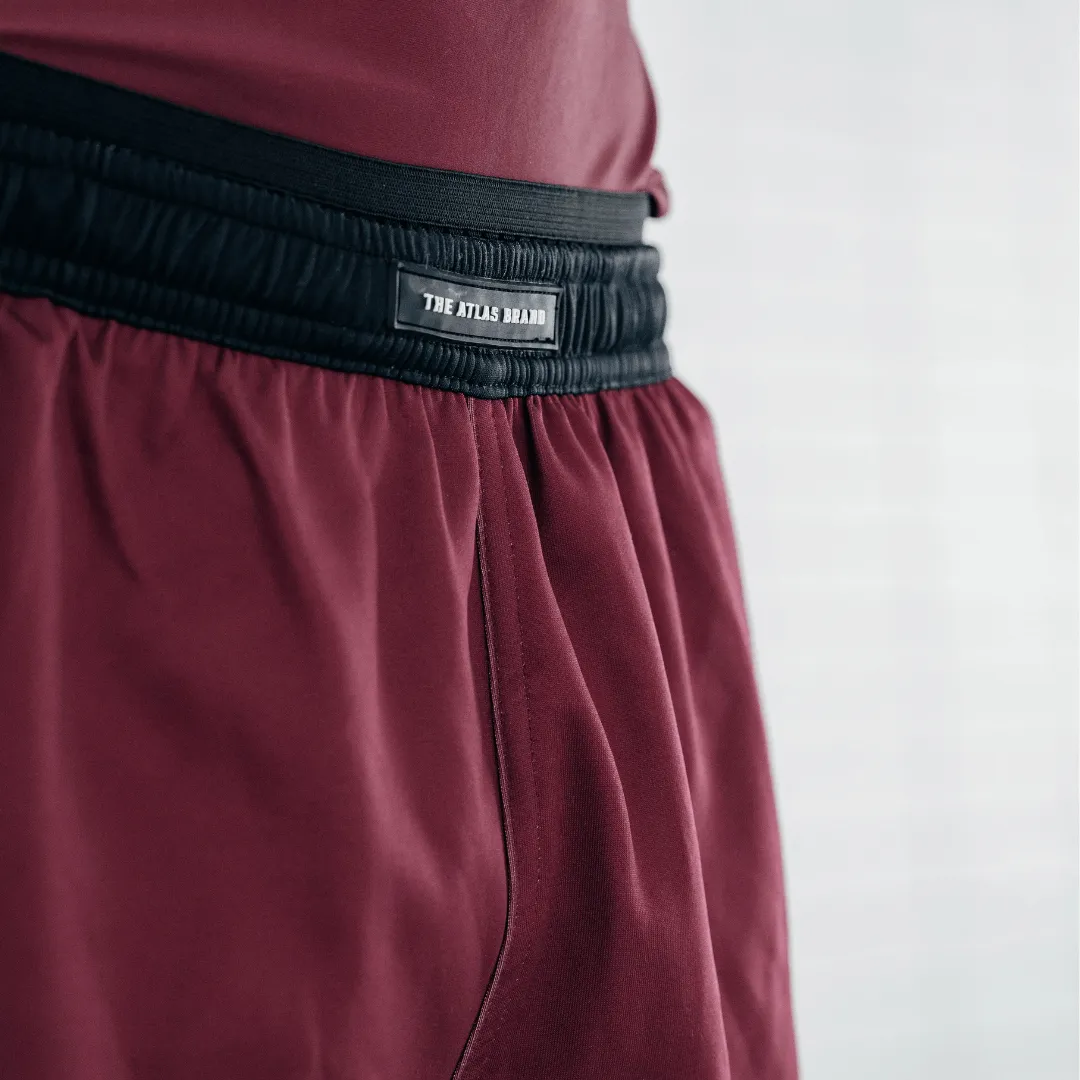 The Atlas Brand - Apex S1 Shorts - Burgundy