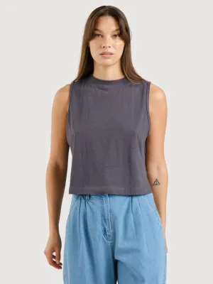 Top Namsos Grey Woman Cotton/Hemp | Dedicated