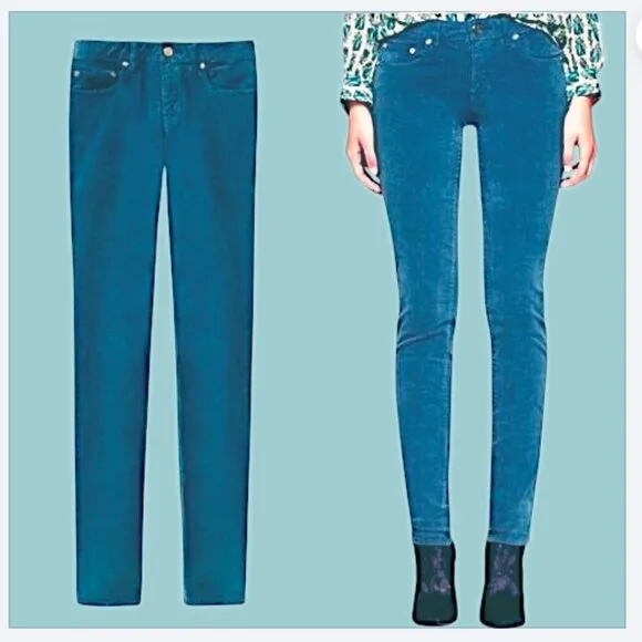 Tory Burch Super Skinny Jean in Peacock Teal
