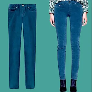 Tory Burch Super Skinny Jean in Peacock Teal
