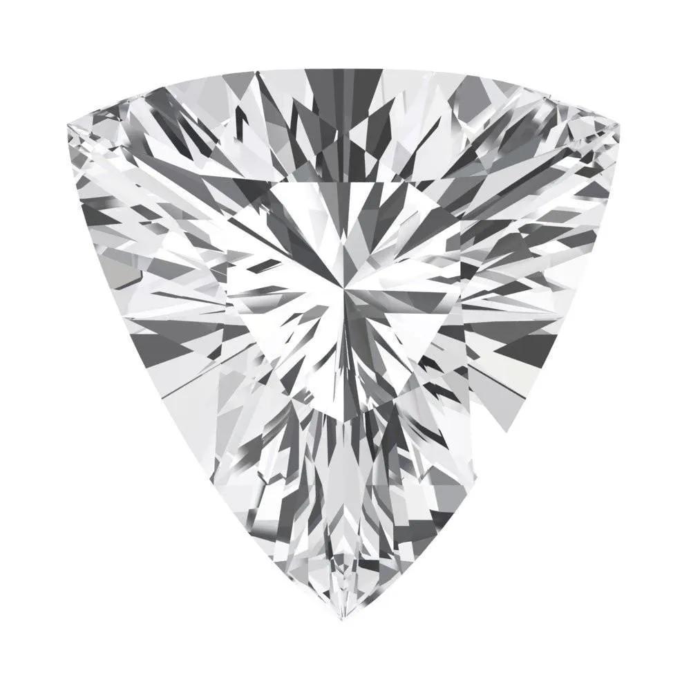 Trillion FAB Lab-Grown White Sapphire Gems