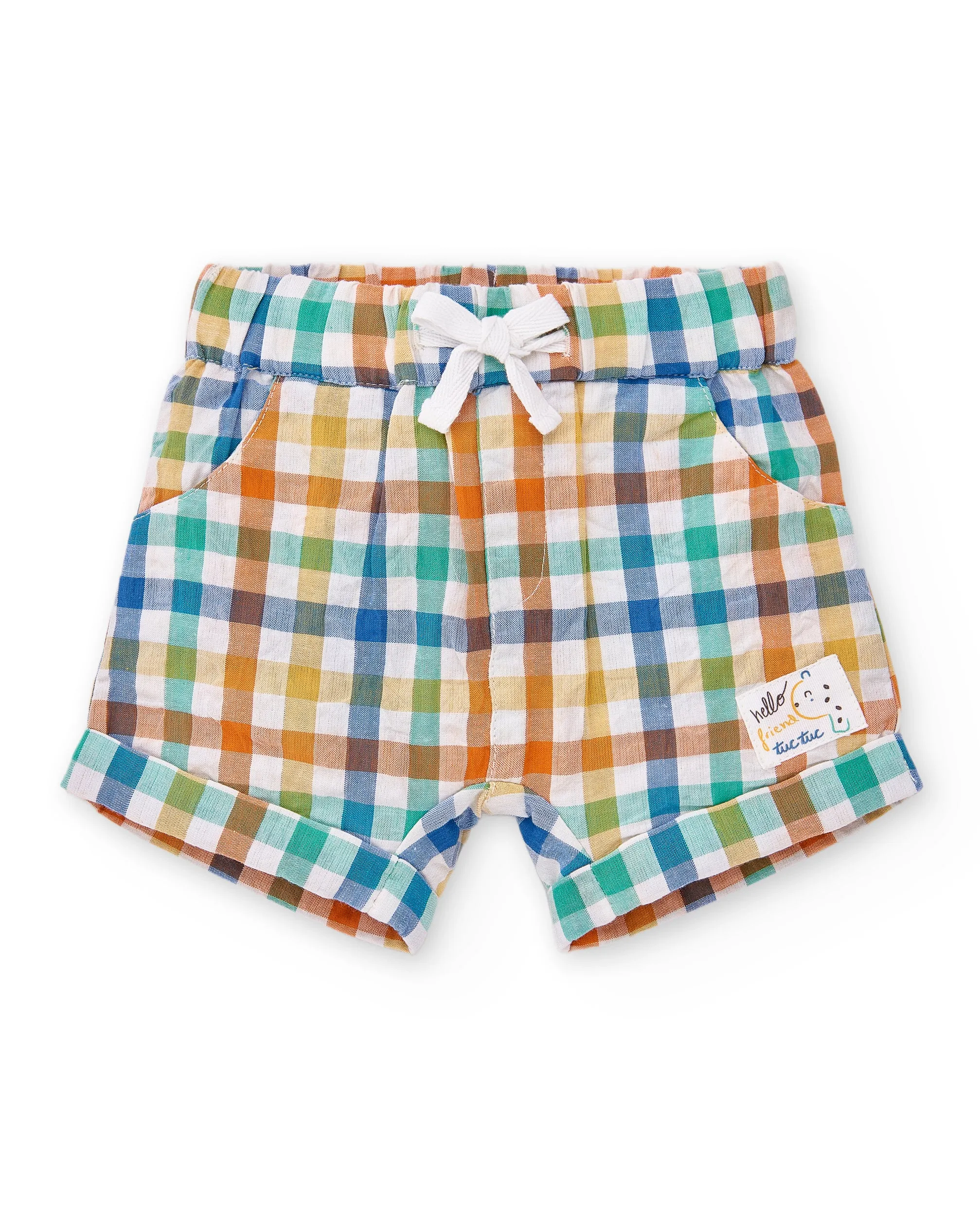 Tuctuc Animal Life Check Shorts & T-Shirt Set