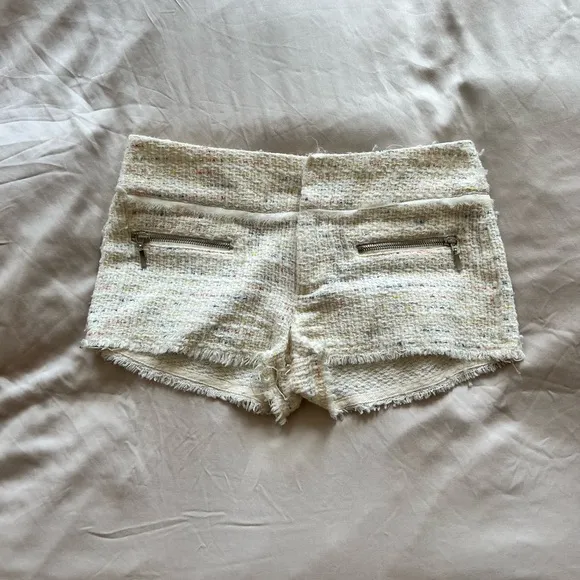 Tweed Mini Shorts
