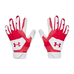 UA Youth Clean Up 21 Batting Glove Red 1365462-600