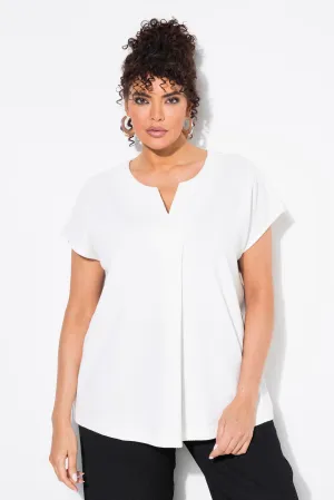 Ulla Popken Textured White T-Shirt
