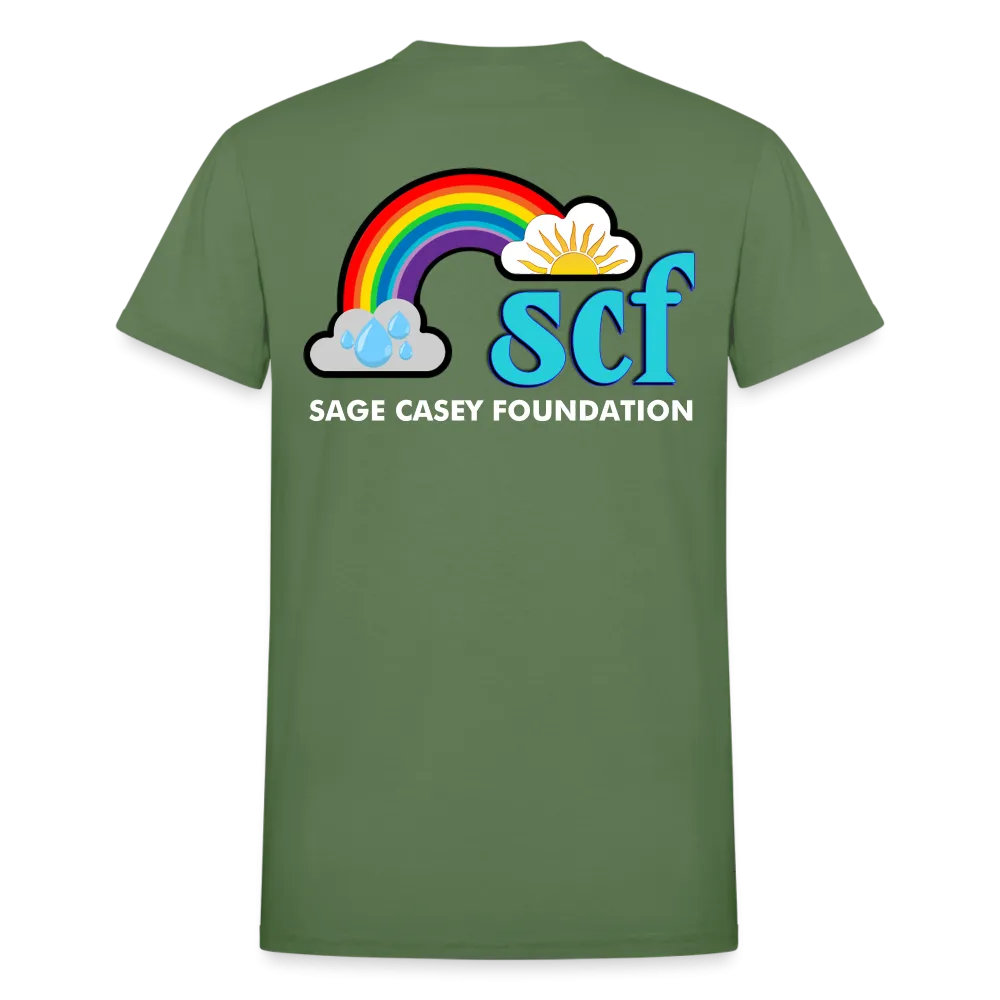 Unisex T-Shirt - Sage Art by Tin Crow Art/Classic SCF Logo
