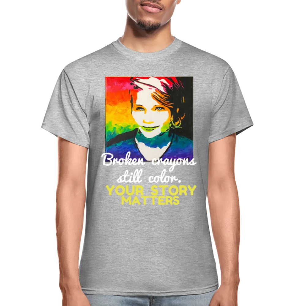Unisex T-Shirt - Sage Portrait by Tin Crow Art/Classic SCF Logo